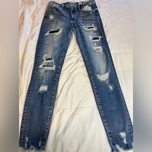 Kancan mid ruse ankle skinny jeans